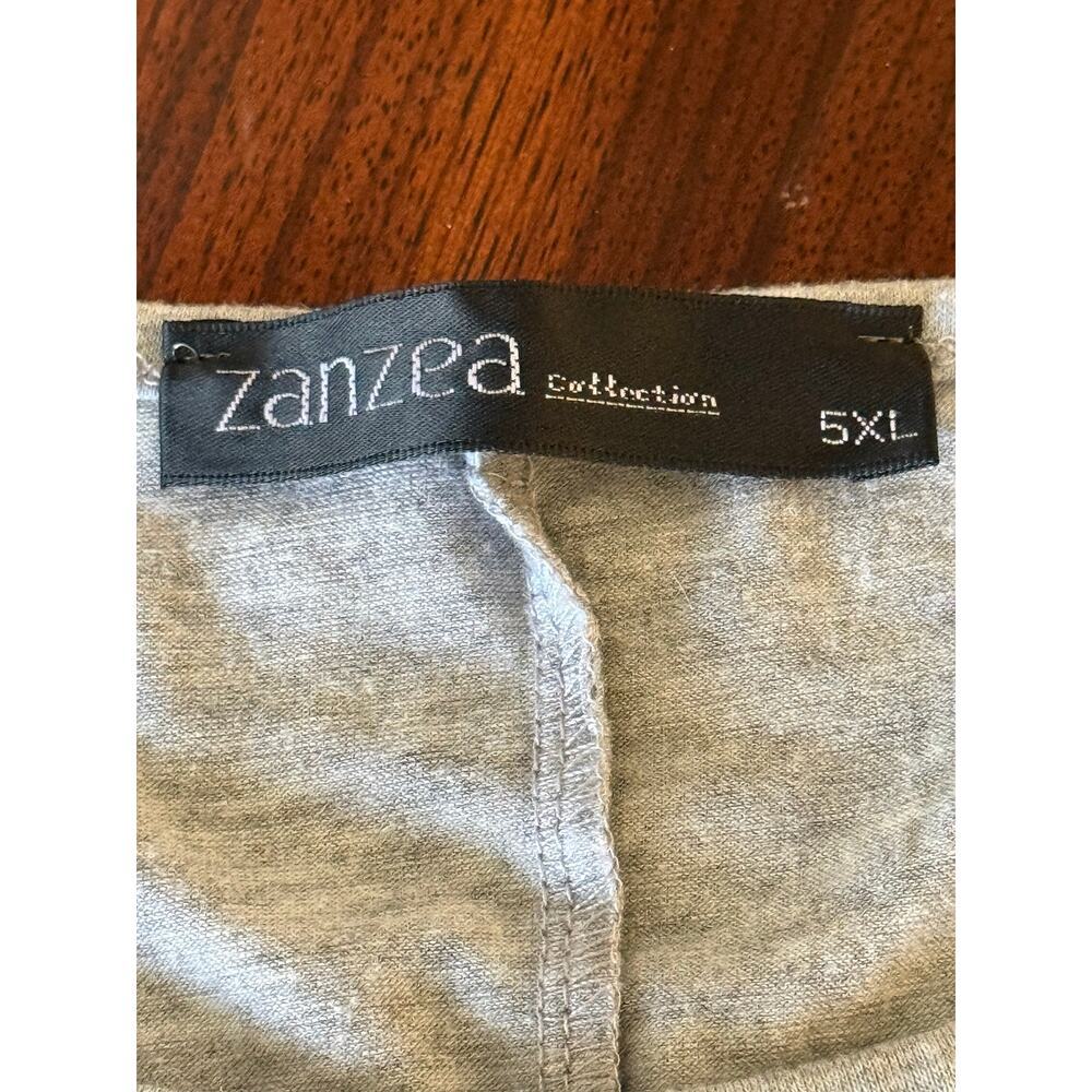 Zanzea Gray Long Sleeve Round Neck Asymmetric Hi-lo Maxi Dress Sz 5XL Avantgarde - Picture 3 of 6